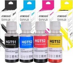 Jimigo Black + Tri Color Combo Pack Ink Bottle