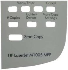 Mae Panel Sticker for LASER JET MFP HP1005 Grey Ink Toner