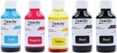 Needle 5 x 100 mlPrinter Black Twin Pack Ink Bottle