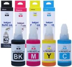 Quink GI790 INK COMPATIBLE FOR CANON G1000, G2000, G3000, G4000 INKJET PRINTER Black + Tri Color Combo Pack Ink Bottle