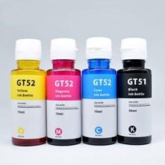 Quink GT51, GT52, 310, 315, 319, 410, 415, 419 GT5810, GT5820 Ink Bottle Black + Tri Color Combo Pack Ink Bottle