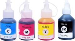 R C Print Compatible Ink for Brother T310, T300, T510, T500, T910, T710, T400W, T450W, T300W, T800W Black + Tri Color Combo Pack Ink Bottle