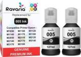 Ravaria 005 Compatible Black Ink For Epson EcoTank Printer Black Twin Pack Ink Bottle