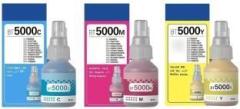 Realcart BT5000 Cyan/Yellow/Magenta Ink Compatible For DCP T300 T500W T700W MFC T800W Tri Color Ink Bottle