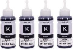 Refill Ink for Epson 003 Dye Ink Compatible for Epson L3100, L3101, L3110, L3115, L3116, L3150, L3151, L3152 & L3156 Inkjet Printer Black Ink Bottle