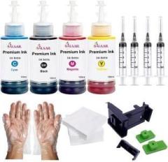 Salaar Refill Ink For HP DeskJet 2723 Multi function WiFi Color Printer Black + Tri Color Combo Pack Ink Cartridge