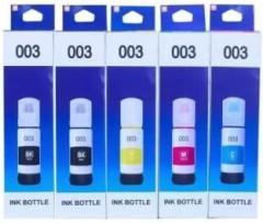 Shree Shakti Epson Refill Ink 001 / 003 Compatible for Epson L3110, L3150, L5190, L1110, L4150, Black + Tri Color Combo Pack Ink Bottle