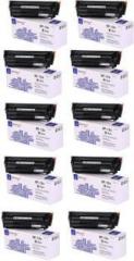 Softly Print 12A PRINTER TONER CARTRIDGE COMPATIBLE FOR HP PACK OF 10 Black Ink Toner