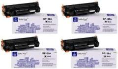 Softly Print 88A Printer Ink Toner Cartridge CC388A Compatible for HP Laserjet Pack of 4 Black Ink Cartridge