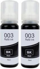 Speny Refill for Epson 001, 003, L3200, L3210, L3211, L3215, L3216, L3250, L3252 Black Twin Pack Ink Bottle