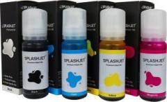 Splashjet 001 Refill Ink for Epson L4150, L4160, L6160, L6170, L6190 Printer Ink Bottle PA1017 Black + Tri Color Combo Pack Ink Bottle