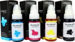 Splashjet Refill GI 790 Ink for Pixma G2010, G2000, G2012, G3000 Black + Tri Color Combo Pack Ink Bottle