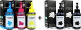 Splashjet T664 Ink For Epson L360, L380, L210 Printer Ink 503625 Black + Tri Color Combo Pack Ink Bottle