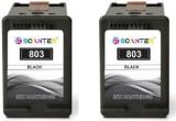 ST SCANTER 803 2 BLACK For Printer DeskJet 1112, 2132, 2131, 1111, 2623, 2622, 2621 AMP120 Black Twin Pack Ink Cartridge