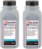 Superc 12A / Q2612A Refill Toner Powder 100Gms Pack Of 2 Black Ink Toner Powder