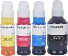 Teqbot Compatible For GI 71 Ink Refill for Canon G1020, G2020, G2021, G2060, G3020 Black + Tri Color Combo Pack Ink Bottle