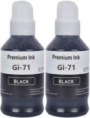 Teqbot Ink for Canon G Series GI71 Compatible for Canon Printers Pack of 2 Black Ink Bottle