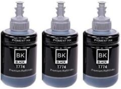 Teqbot Refill Ink 774 Black Pack 3 For Epson Ink Printers Black Ink Bottle