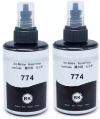 Tequo Ink For Epson Eco Tank T774 Pack of 2 M100 / M105 / M205 / L655 Black Ink Bottle