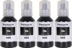 Tequo Refill Ink 005 Black Pack 4 For Epson Ink Printers Black Ink Bottle