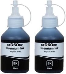 Tequo Refill Ink For brother BTD60BK DCP T226/DCP T426W/DCP T525W/DCP T820DW Black Twin Pack Ink Bottle