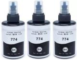 Tequo Refill Ink T7741 Black Pack 3 For Epson Ink Printers Black Ink Bottle