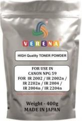 Verena High Quality Toner Powder 400G for use in Npg 59 Ir2002, Ir2002n, Ir2202n Black Ink Toner Powder