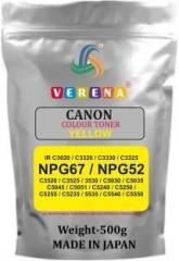 Verena High Quality Toner Powder 500gm NPG 67 NPG 52 FOR CANON iR ADVANCE C3020 C3320 C3330 C3325 C3520 C3525 C3530 C5030 C5035 C5045 C5051 C5240 C5250 C5255 C5235 C5535 C5540 C5550 Yellow Ink Toner Powder