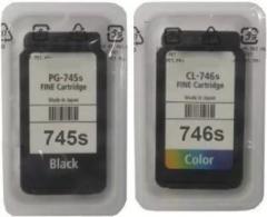 Verena PG745S & CL746S ink Cartridge Combo Compatible with Canon Printers Black + Tri Color Combo Pack Ink Cartridge