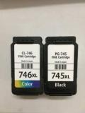 Verena PG 745xl Black pic1 CL 746xl Color pic1 Ink Cartridge Black + Tri Color Combo Pack Ink Cartridge