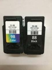 Verena PG 88 & CL 98 with Canon Pixma E500 E510 E600 E610 Printers Black + Tri Color Combo Pack Ink Cartridge