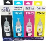 Verena Refill Ink Compatible For Epson L130, L360, L380, L350, L361, L565, L210, L220, L310, L355, L365, L385, L405, L455, L130, L485, L550, L1300 Black + Tri Color Combo Pack Ink Bottle