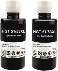 Verena Refill Ink for HP GT51XL, GT53XL GT5810, GT5820, GT5811, GT5821, Black Ink Bottle