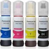 Wiofy 001 /003 Refill Ink For Epson EcoTank L3151 Printer Black + Tri Color Combo Pack Black + Tri Color Combo Pack Ink Bottle