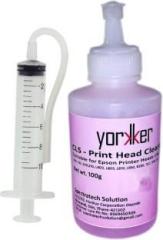 Yorkker PrintHead Cleaning Solution 100g Best Suited for Epson Printers Very Effective for Printers Like Epson L100, 130, 200, 210, L800, L805, L810, L850, R230, T60, 1390, etc. Black Ink Bottle