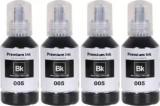 Zokio 005 Ink Pack Of 4 For Epson M1140, M1170, M1100, M1120, M2170, M3170, M3180 Printer Black Ink Bottle