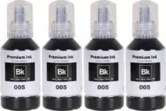 Zokio 005 Ink Pack of 4 for Epson M1140, M1170, M1100, M1120, M2170, M3170, M3180 Printer Black Ink Bottle