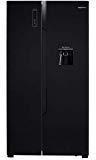 Amazonbasics 564 Litres Black Glass Door Frost Free Side By Side Refrigerator With Water Dispenser