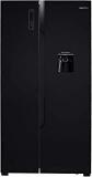 Amazonbasics 564 Litres Black Glass Door Side By Side Door Refrigerator