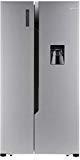 Amazonbasics 564 Litres Silver Steel Finish Frost Free Side By Side Refrigerator With Water Dispenser