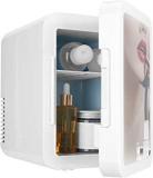 Beauty 4 Litres Mini Fridge, Portable Mirrored Beauty Makeup Skincare Fridge Mini Refrigerator, Personal Cooler And Warmer For Skincare, Bedroom, Dorm, Office, Car And Travel