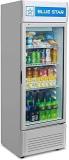 Blue 300 Litres 5 Star Star VC325 Frost Free Vertical Glass Single Door Visi Cooler