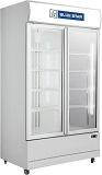Blue 730 Litres STAR VC800CD Manual Frost Double Door Visi Cooler, White