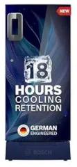 Bosch 187 Litres 4 Star, CST18B34PI, Single Door Refrigerator With Industry's Largest Base Drawer, Vegetable Box* & Beverage Space 18 Hr Cooling Retention, 2.5x Cooling, Inverter Compressor