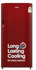 Candy 165 Litres 1 Star Red Mono Direct Cool Single Door Refrigerator With Stabilizer Free Operation