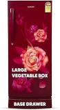 Candy 190 Litres 4 Star Red Rose Direct Cool Single Door Flower Design Energy Efficient Refrigerator With Base Stand Drawer