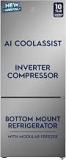 Electrolux 425 Litres 1 Star AI CoolAssist Bottom Mount GreenZone Technology Cooling 360 UltimateTaste 700 EBE4302C S Stainless Steel Frost Free Double Door Refrigerator