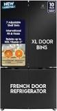 Electrolux 547 Litres EQE5400D-B 4 Door Side By Side Refrigerator