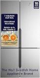 Electrolux 564 Litres French Door 4 Door Bottom Mount GreenZone Technology EvenTemp UltimateTaste 700 EQE5600B S Brush Neutral Steel Frost Free Side By Side Refrigerator