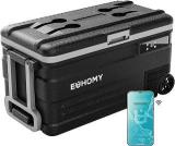 Euhomy 75 Litres 12 Volt Car 79 Quart Electric Cooler 0 ~68 Car 12/24V DC & 110 240V AC Portable Wheels 12V Camping Trip Truck Boating Home Refrigerator